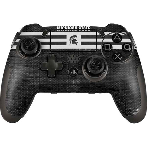 Michigan State University Black and White Stripes PlayStation Scuf Vantage 2 Controller Skin
